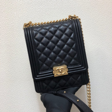  AS0130, BOY CHANEL Handbag, CALFSKIN / CAVIAR