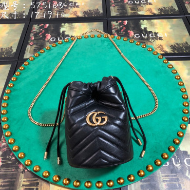 575163 GG Marmont mini bucket bag, Women's Mini Bags