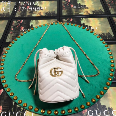 575163 GG Marmont mini bucket bag, Women's Mini Bags