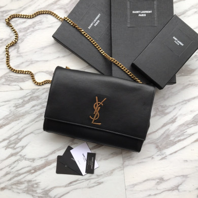 5538040UD7W6805 KATE MEDIUM REVERSIBLE IN SUEDE AND SMOOTH LEATHER, YSL Saint Laurent