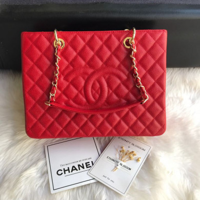 Chanel grand shopping tote, Grained Calfskin, A50995