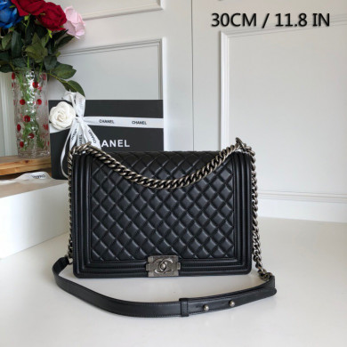 large boy chanel handbag, 30cm