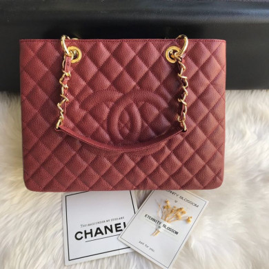 Chanel grand shopping tote, Grained Calfskin, A50995