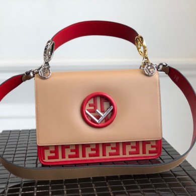 KAN I F, leather bag, Fendi Shoulder Bag