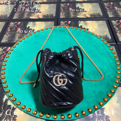 575163 GG Marmont mini bucket bag, Women's Mini Bags