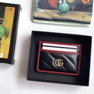 573812 GG Marmont card case, GUCCI Women's Wallets & Small Accessories