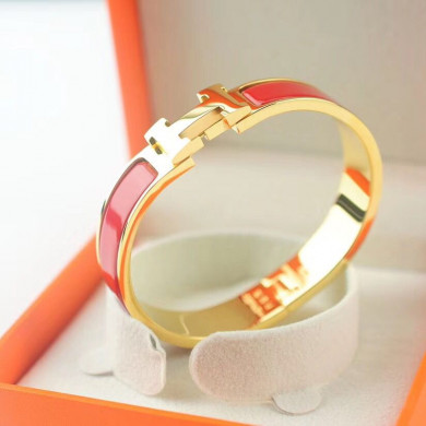 Hermes Bracelets & Bangles Stainless Steel, Perimeter 17cm, width 12mm, thick 3mm