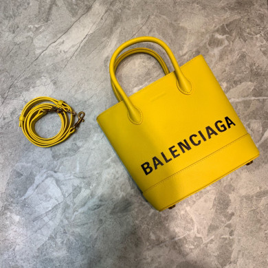 VILLE TOTE XXS, Handle Bag in white small grain leather, BALENCIAGA HANDBAG