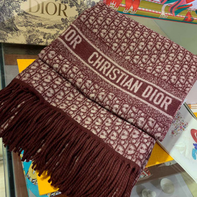 CD OBLIQUE BURGUNDY THROW, 100% CASHMERE