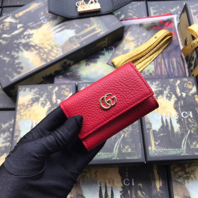 456118 GG Marmont leather key case, Women's Keyrings & Keycases