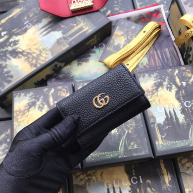 456118 GG Marmont leather key case, Women's Keyrings & Keycases
