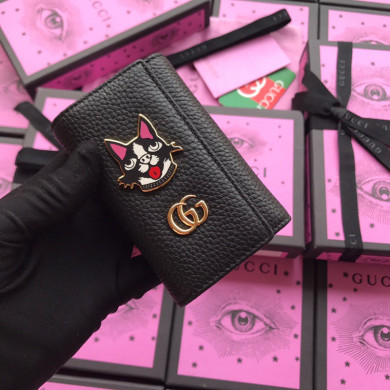 456118 GG Marmont leather key case, Women's Keyrings & Keycases