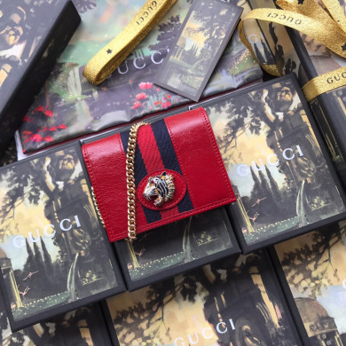 573790 Rajah chain card case wallet, GUCCI Women's Wallets & Small Accessories