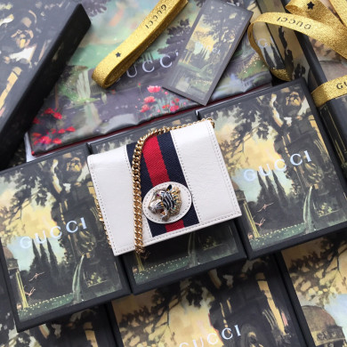 573790 Rajah chain card case wallet, GUCCI Women's Wallets & Small Accessories