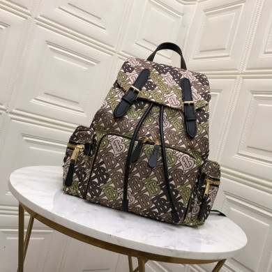 80118051 The Medium Rucksack in Monogram Print Nylon, BURBERRY BACKPACKS