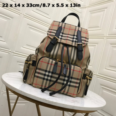 The Medium Rucksack in Vintage Check Nylon, BURBERRY BACKPACKS