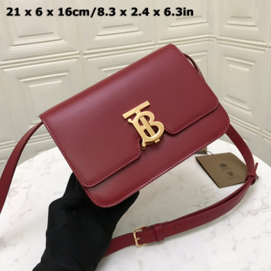 80103341 Small Leather TB Bag, BURBERRY BAGS