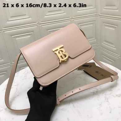80103341 Small Leather TB Bag, BURBERRY BAGS