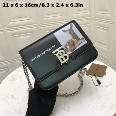 80124671 Small Leather TB Bag, BURBERRY BAGS