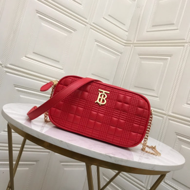 80207131 Quilted Lambskin Camera Bag, BURBERRY BAGS