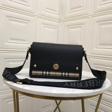 Leather and Vintage Check Note Crossbody Bag, Burberry Handbag