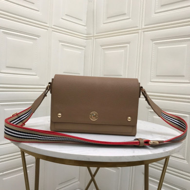Grainy Leather Note Crossbody Bag, Burberry Handbag
