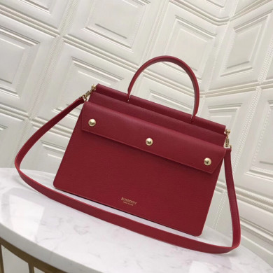 Medium Monogram Stripe E-canvas Title Bag, Burberry Handbag