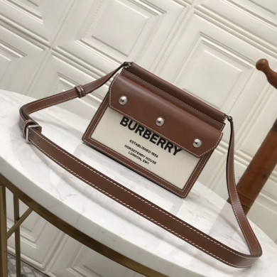 Mini Horseferry Print Title Bag with Pocket Detail, Burberry Handbag