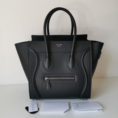 MICRO LUGGAGE HANDBAG IN DRUMMED CALFSKIN