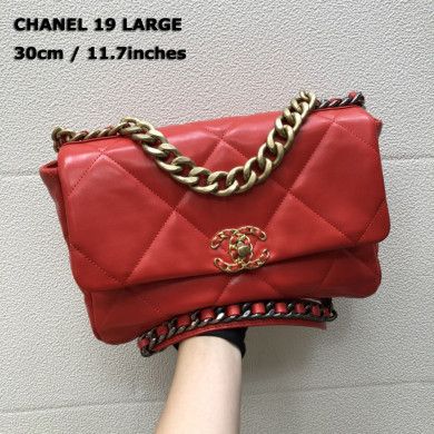 AS1161 chanel 19 large flap bag, CHANEL HANDBAGS