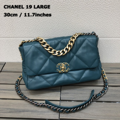 AS1161 chanel 19 large flap bag, CHANEL HANDBAGS