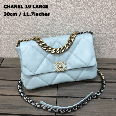 AS1161 chanel 19 large flap bag, CHANEL HANDBAGS