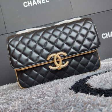 A57276, Flap Bag, Lambskin & Gold-Tone Metal, Chanel handbag