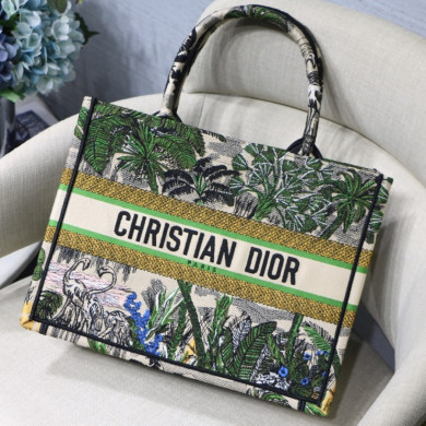 BLUE DIOR BOOK TOTE DIOR OBLIQUE BAG