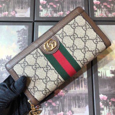 523154, Ophidia GG zip around wallet, GUCCI Small Accessories
