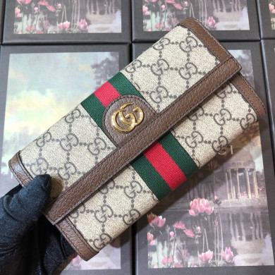 523153, Ophidia GG continental wallet, GUCCI Small Accessories