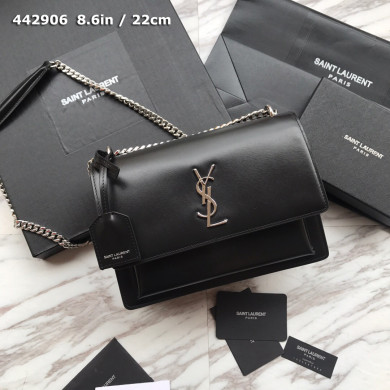 442906 SUNSET MEDIUM IN SMOOTH LEATHER, YSL Saint Laurent
