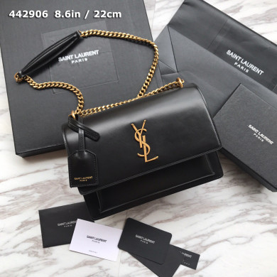 442906 SUNSET MEDIUM IN SMOOTH LEATHER, YSL Saint Laurent