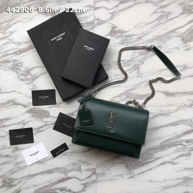 442906 SUNSET MEDIUM IN SMOOTH LEATHER, YSL Saint Laurent