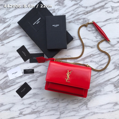 442906 SUNSET MEDIUM IN SMOOTH LEATHER, YSL Saint Laurent
