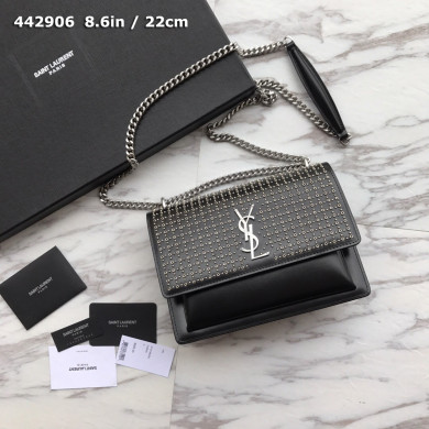 442906 SUNSET MEDIUM IN SMOOTH LEATHER, YSL Saint Laurent