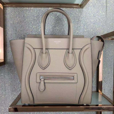 MICRO LUGGAGE HANDBAG IN DRUMMED CALFSKIN
