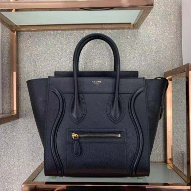 MICRO LUGGAGE HANDBAG IN DRUMMED CALFSKIN