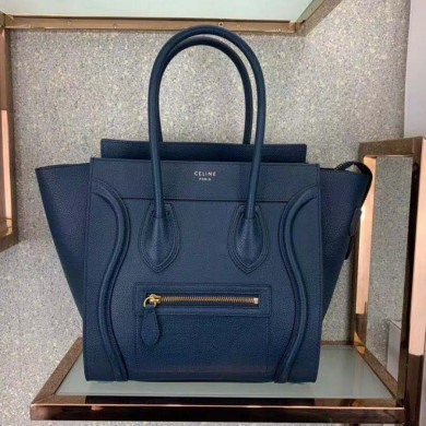 MICRO LUGGAGE HANDBAG IN DRUMMED CALFSKIN