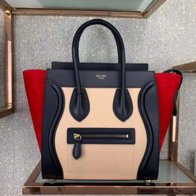 MICRO LUGGAGE HANDBAG IN DRUMMED CALFSKIN