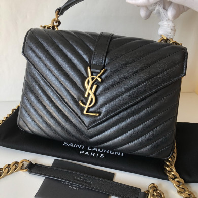 CLASSIC MEDIUM COLLÈGE BAG MATELASSÉ LEATHER, YSL Saint Laurent