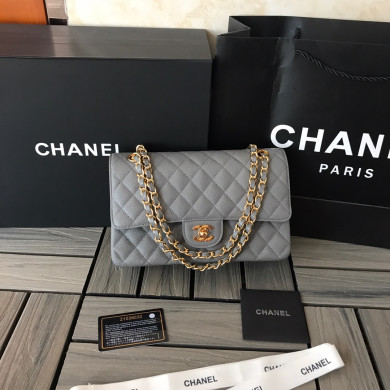 A1112, Chanel Classic Handbag & Cross Body Bag, Iridescent Grained Calfskin