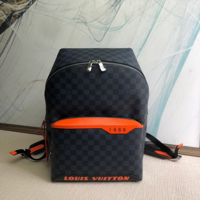 N40157 DISCOVERY BACKPACK PM, LOUIS VUITTON LV, Damier Cobalt Race canvas