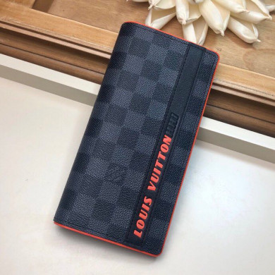 N60240, DAMIER COBALT RACE BRAZZA WALLET, LOUIS VUITTON LV WALLETS