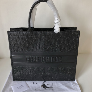 DIOR BOOK TOTE BAG IN EMBOSSED CALFSKIN